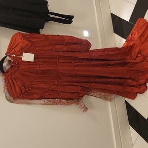 Zimmermann silk tiered midi dress size 2